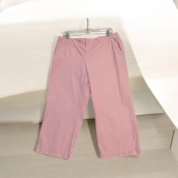 Lilly Pulitzer Pink 'Palm Beach Fit' Capri/Crop Pants 12 - Picture 1 of 9